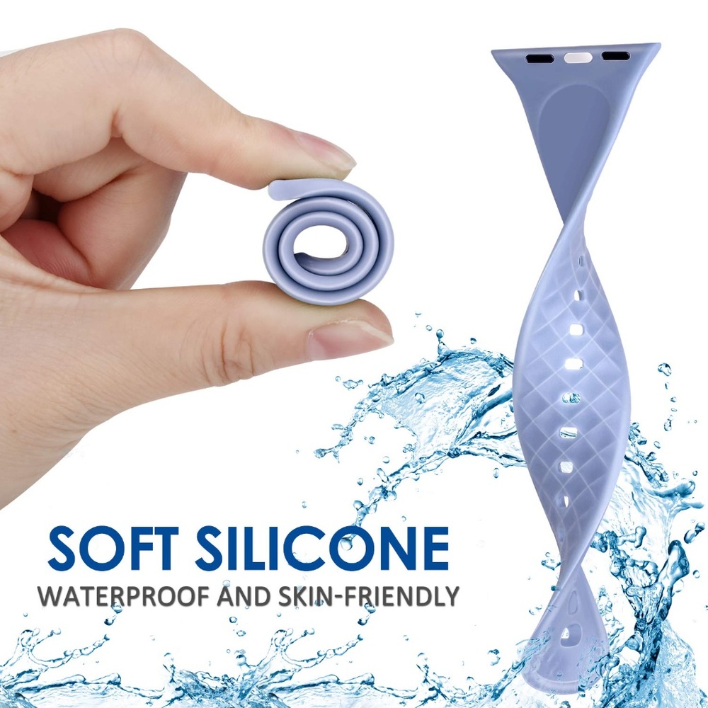 NEW WHITE Rhomboid Silicone Band Apple Watch - Picture 4 of 4